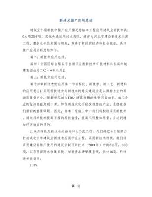 新技術(shù)推廣應(yīng)用總結(jié)報(bào)告 軟件開(kāi)發(fā)領(lǐng)域